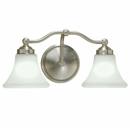 NORWELL Soleil Indoor Wall Sconce - Brushed Nickel 9662-BN-FL